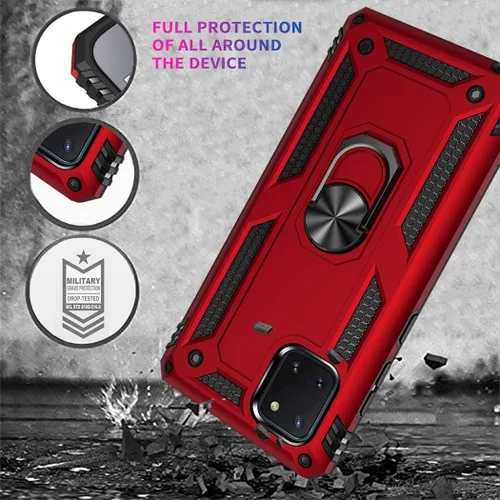 Miniatura 7 de Funda para Galaxy Note 10 Lite - Soporte magnético para anillo de coche Soporte Kickstand Defender Funda protectora para Samsung Galaxy Note 10 Lite