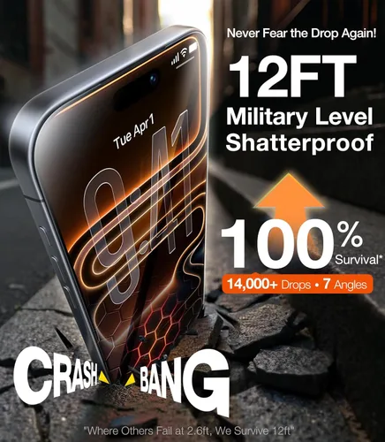 Miniatura 5 de UltraGlass Protector de pantalla de privacidad de vidrio 9H+ para iPhone 15 Pro Max [armadura de privacidad invisible], protector de pantalla S24