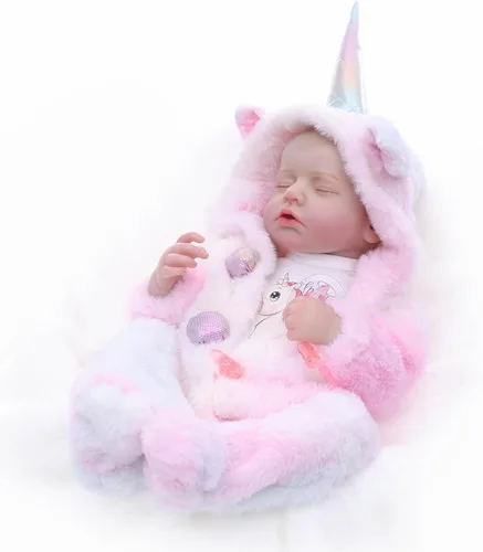 Miniatura 9 de Muñecas Reborn de bebé – Muñecas de bebé reales de 20 pulgadas que se ven reales, muñeca de cuerpo completo de vinilo para niña, recién nacida Rosa