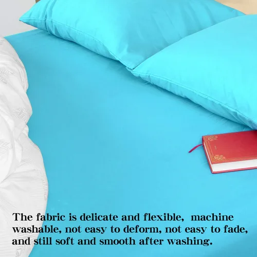 Miniatura 4 de NTBAY - Sábana bajera tamaño individual solo - Sábana ajustable de microfibra cepillada con bolsillo profundo - Sábana de cama de calidad hotelera