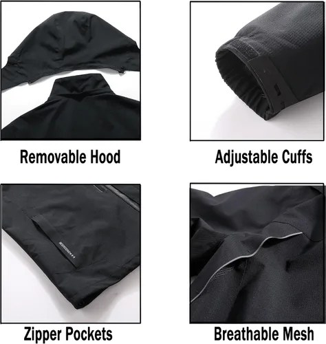 Miniatura 5 de Chaqueta impermeable y rompevientos para hombre, ligera y transpirable