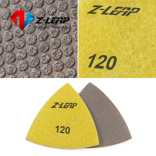 Miniatura 4 de Almohadillas de lijado de diamante triangular para herramientas oscilantes Discos de pulido de hojas de papel de lija 3 "(80 mm) grano 120