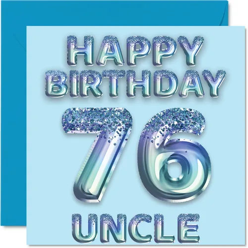 Miniatura 41 de Stuff4 Tarjeta de primer cumpleaños para niños, globo de fiesta con purpurina azul, tarjetas de feliz cumpleaños para niño de 1 año, nieto, hijo, 57