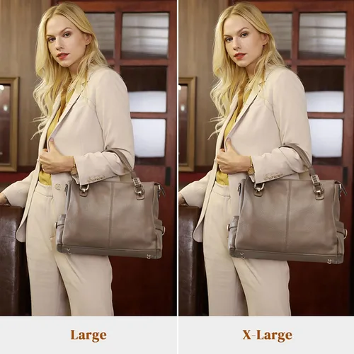 Miniatura 29 de Kattee Cartera bandolera estilo urbano de cuero para mujer