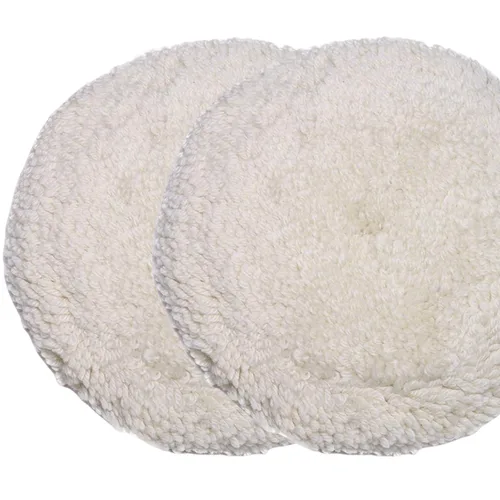 Miniatura 12 de Gracefur 2 almohadillas de pulido de lana de cordero de 7 pulgadas con gancho y bucle trasero, almohadillas suaves de piel de oveja de 7 pulgadas