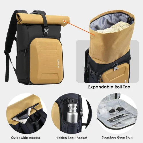 Miniatura 5 de Mochila Tarion de carcasa dura para cámara grande - Bolsa de cámara expandible para fotógrafos con compartimento para laptop de 16" y acceso lateral