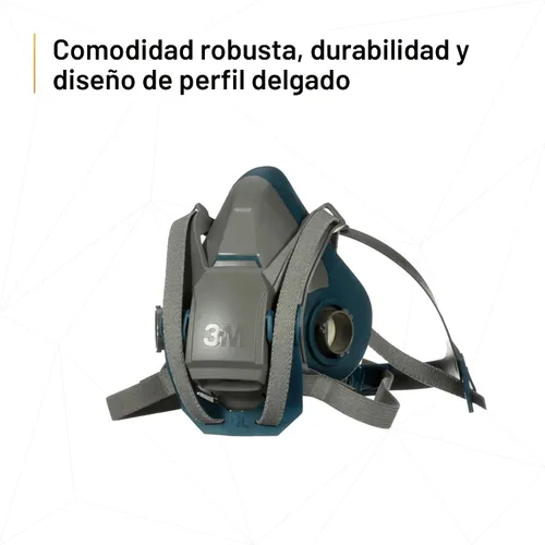 Miniatura 4 de 3M Respirador reutilizable de media cara con cierre rápido Rugged Comfort