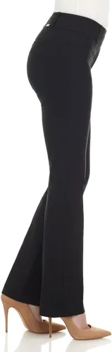 Miniatura 3 de Rekucci - Pantalones elásticos para mujer, de ajuste cómodo y con un leve corte de bota