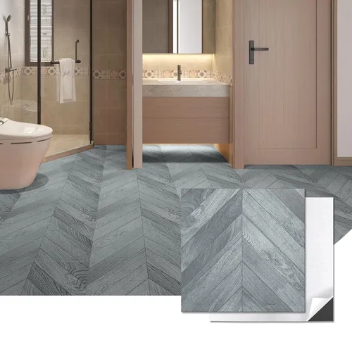 Miniatura 14 de Art3d Azulejos de vinilo para pegar y desprender 30 unidades 30 x 30 cm, Suelos autoadhesivos impermeables con aspecto de tablones de madera