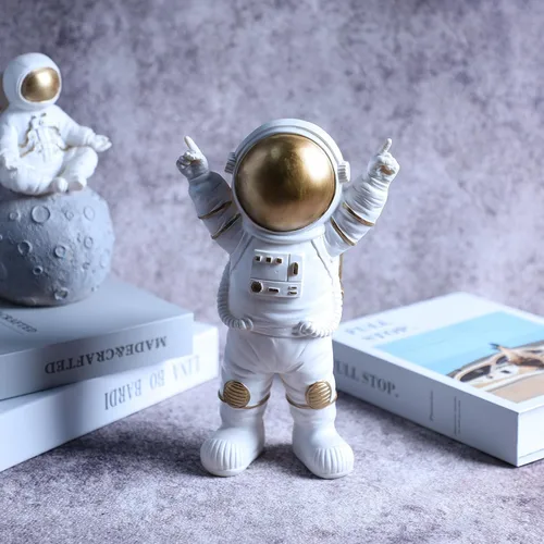 Miniatura 4 de Colias Wing Estatuas de astronauta, escultura, adorno para el hogar, artes y manualidades, accesorios de escritorio, decoración de mesa, soporte