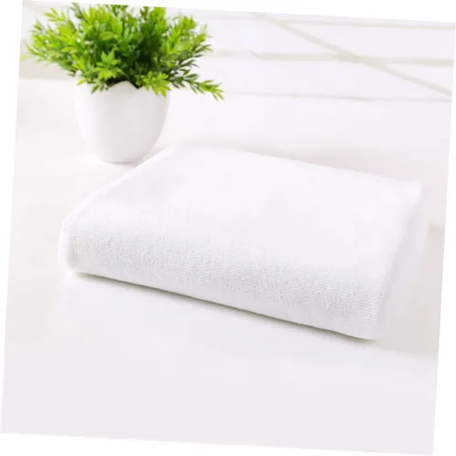 Miniatura 5 de Toalla de baño de secado rápido altamente absorbente, toalla de playa y ducha para spa, viajes, fitness y natación, color blanco