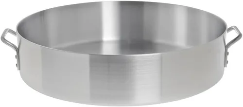 Soro Essentials - Brasero de aluminio de 40 cuartos de galón con asas remachadas, peso medio de 0.157 in de grosor - Utensilios de cocina de brasero