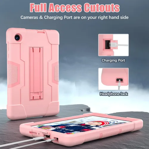 Miniatura 5 de Bingcok Funda TCL TAB 8 LE para niños, funda híbrida resistente de cuerpo completo a prueba de golpes para TCL Tab 8 LE (modelo: 9137W) 2023/TCL Tab