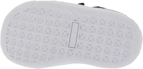 Miniatura 4 de PUMA Tenis unisex de gamuza con 2 correas para niño, NegroBlanco