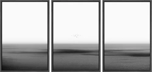 Miniatura 30 de SIGNWIN Juego de impresión enmarcada para pared, diseño de rayas verticales, fotografía abstracta, arte moderno, primer plano, relajante, tranquilo