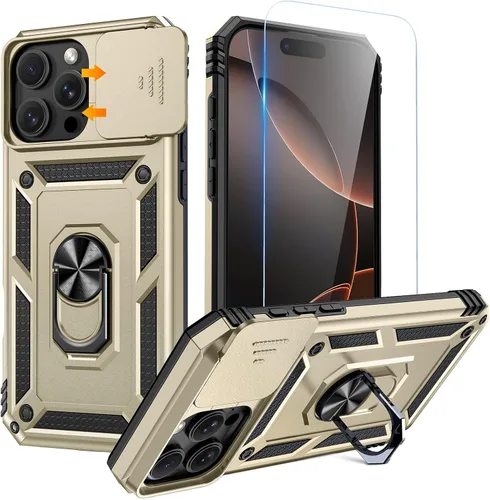 Miniatura 18 de Goton Funda para iPhone 14 Plus con Protector de Pantalla - Funda con Cubierta Deslizante para Cámara con Soporte de Anillo, Resistente de Grado