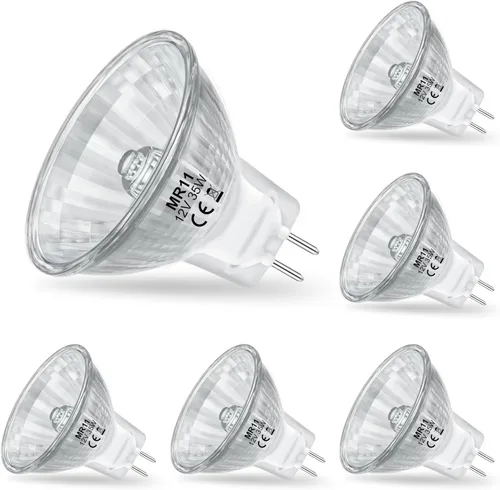 Miniatura 8 de Bombillas MR11, bombillas halógenas de 12 V 20 W de 2 pines, foco FTD, base GU4 de 2 pines, intensidad regulable, blanco cálido de 2700 K, bombilla