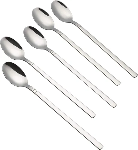 Miniatura 7 de Morcte Cuchara larga de té helado de 12 piezas, cuchara agitadora de mango largo de acero inoxidable Long Handle Iced Tea Spoon, Coffee Spoon, Ice