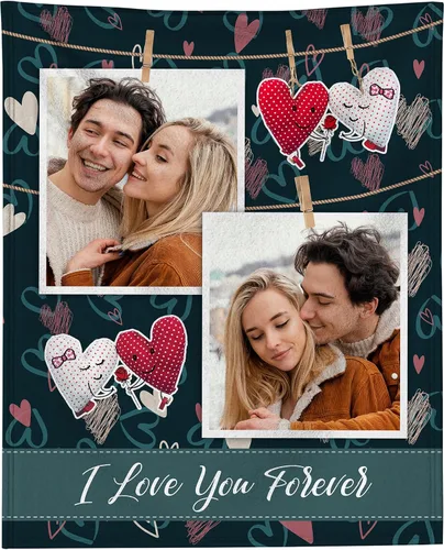 Miniatura 33 de Manta personalizada con foto, manta personalizada con imagen para regalos de pareja, mantas de franela personalizadas para adultos, niños