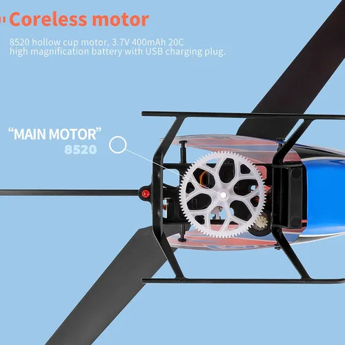 Miniatura 8 de GoolRC Helicóptero RC, helicóptero de control remoto WLtoys XK K127, avión RC de 4 canales con giroscopio de 6 ejes, retención de altitud, despegue