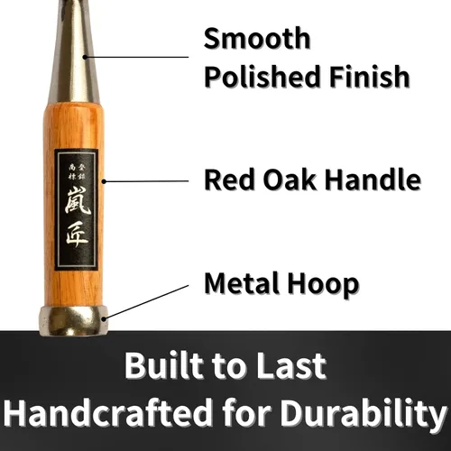 Miniatura 6 de Cincel japonés de 1.654 in 1-5/8 pulgadas de ancho, cincel de madera profesional para carpintería, mango de roble rojo japonés, fabricado en Japón