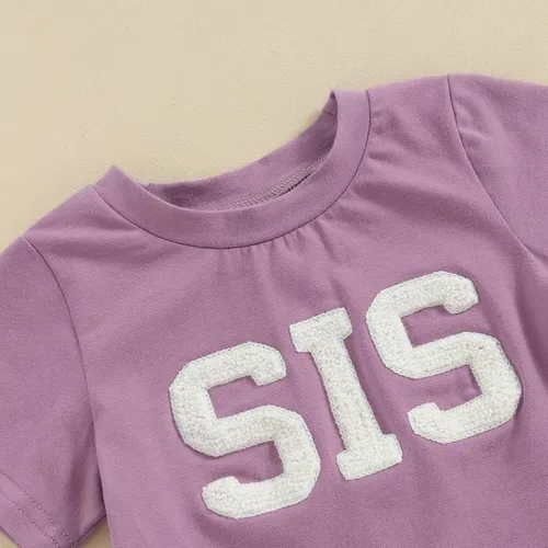 Miniatura 5 de FIOMVA Conjunto de 2 piezas a juego para hermana pequeña, ropa de verano para niña pequeña