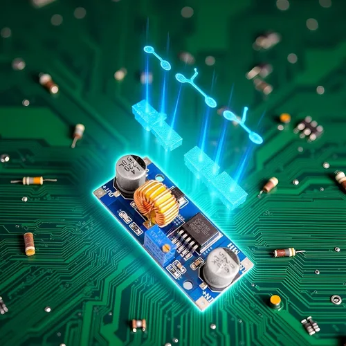 Miniatura 7 de 5A Dc-Dc 4-38V a 1.25-36V Voltaje Reductor Ajustable de Alta Potencia Convertidor de Buck Convertidores de Potencia Módulo Regulador de Voltaje