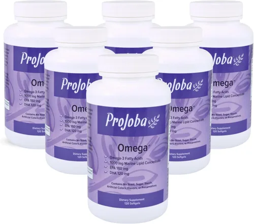 Miniatura 7 de Youngevity Projoba Omega - 1000 mg Omega-3 - Alta Potencia - 180 EPA y 120 DHA para promover la salud cerebral y cardíaca -120 cápsulas blandas