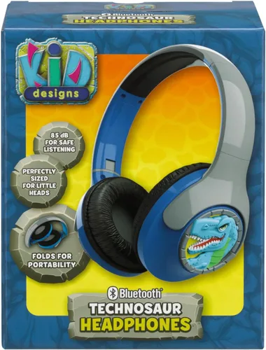 Miniatura 5 de EKIDS - Auriculares Bluetooth de dinosaurio para niños, auriculares inalámbricos para la escuela, H
