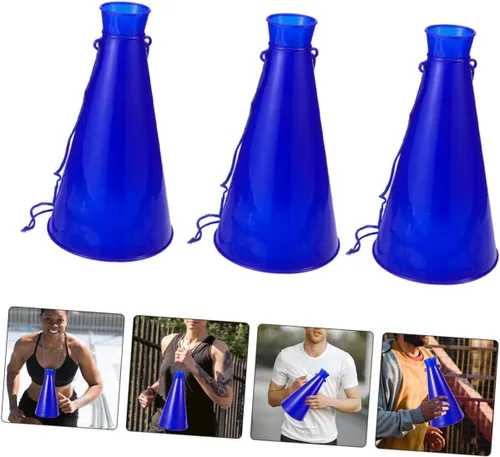 Miniatura 2 de Sosoport Cheer Megáfono - Juego de 4 cuernos de plástico para niños, juegos deportivos, fiestas, fútbol
