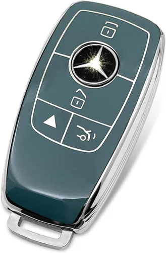 Miniatura 24 de Adecuado para llaves Mercedes Benz. Funda de llave de TPU suave avanzada es compatible con CLS CLK AMG CLK GLC GLE GLS ML SL SLK A C E R S G Llave