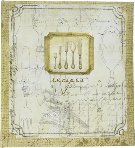 Miniatura 11 de C.R. Gibson Carpeta de recetas – Carpeta de 3 anillos para recetas, divisores con pestañas, insertos de páginas de bolsillo y tarjetas de recetas, 9