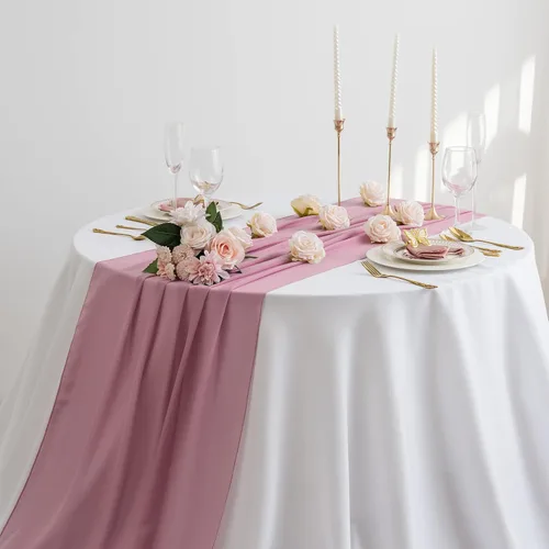 Paquete de 12 caminos de mesa de gasa, camino de mesa de boda, camino de mesa de gasa de 29 x 120 pulgadas, decoración de mesa rústica transparente