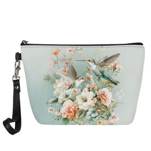 Miniatura 33 de Mumeson Patrón personalizado para mujer, bolsa de cosméticos de viaje, estuche de maquillaje, organizador de neceser de tocador