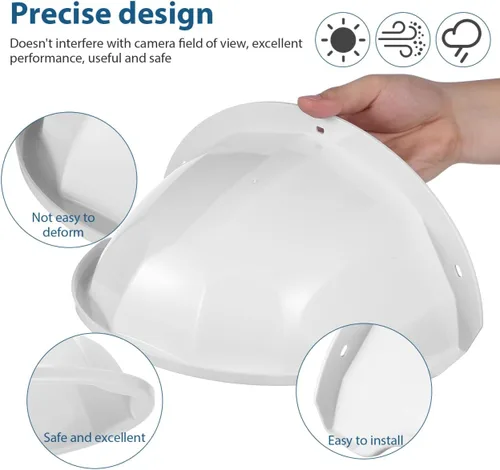 Miniatura 3 de HOMSFOU Protector de cubierta de cámara resistente a la intemperie para exteriores, 2 piezas