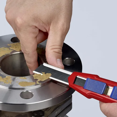 Miniatura 14 de KNIPEX Tools CutiX Cuchillo universal a presión, 6-1/2 pulgadas, rojo/azul