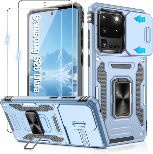 Miniatura 223 de Gritup para Samsung Galaxy S22 Funda con protectores de pantalla HD de 2 paquetes y cubierta deslizante para la cámara, protección contra caídas