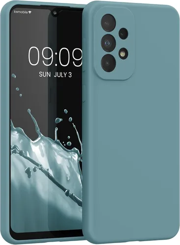 Miniatura 300 de kwmobile Funda Compatible con Samsung Galaxy A14 5G - Funda de teléfono de TPU y silicona con acabado suave - Verde Lima