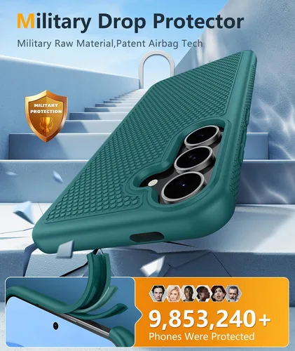 Miniatura 187 de FNTCASE Funda para iPhone 17 Pro: Fundas delgadas translúcidas de color azul claro compatibles con MagSafe, protección completa de la cámara