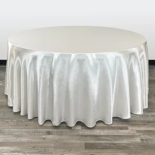 Miniatura 30 de YOUR CHAIR COVERS - Mantel redondo de satén de 120 pulgadas, color rubor, manteles de mesa redondos para mesas de banquete de 5 pies Blush