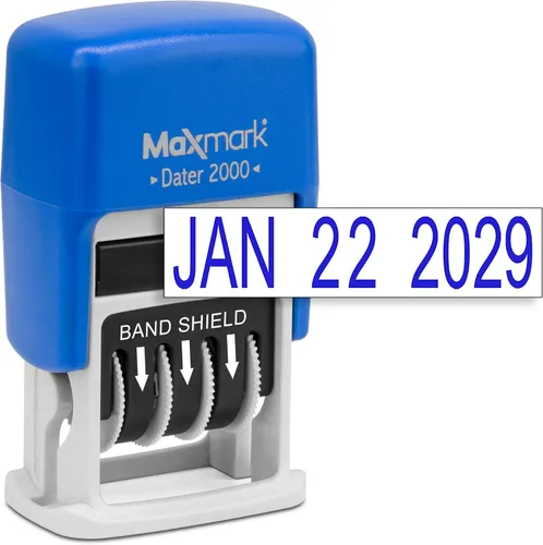 Miniatura 3 de MaxMark Sello de fecha autoentintado 2000 Dater - Azul