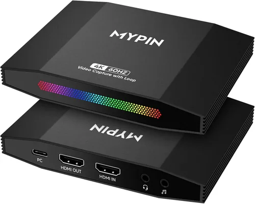 Captura de videojuegos HDMI 4K 60fps y soporte de transferencia HDR y VRR, captura de 1080P 120fps para consola de juegos, transmisión en vivo y