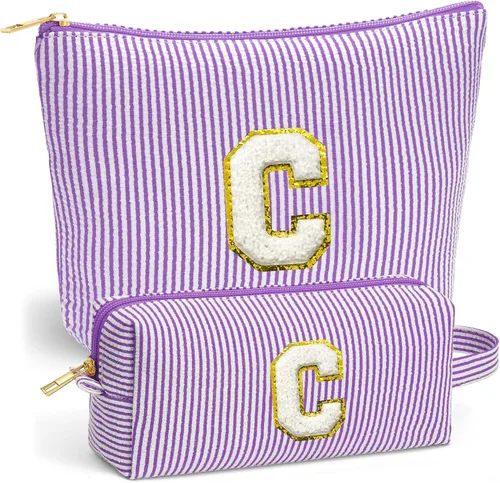 Miniatura 9 de Set de Bolsos de Maquillaje de Viaje - Bolso Inicial de Aseo de Viaje, Bolso de Cosméticos Portátil Bolso de Maquillaje de Viaje con Artículos Azul