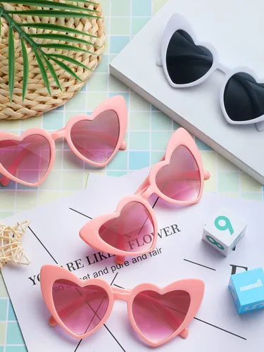 Miniatura 4 de Frienda 9 pares de lentes de sol en forma de corazón para mujer para despedida de soltera regalos de despedida de soltera