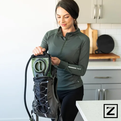 Miniatura 3 de Zee Best Hygienic Hydration Bladder Hygienic Features: Easy-to Clean, Dual Wide Openings, Multiple Mouthpieces w/ Quick-Connect, BPA-Free, Leakproof