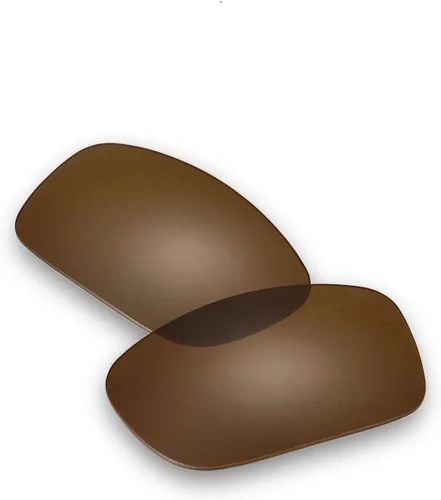 Miniatura 2 de Walleva Brown Mr. Shield - Lentes de repuesto polarizadas para gafas de sol cuadradas Oakley Fives, marrón, (Brown - Mr. Shield Polarized)