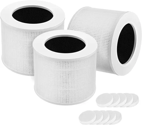 Miniatura 9 de Filtro de Repuesto Core Mini Compatible con Purificador de Aire LEVOIT Core Mini, Core Mini-P, Reemplaza la Parte #Core Mini-RF, 2 Filtros y 10
