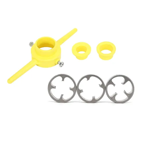 Miniatura 2 de Enhebrador de tubos, fabricante de herramientas de hilo de PVC, tubo de plástico, troquelado redondo NPT, rosca de fontanería de 1/2 pulgada 3/4