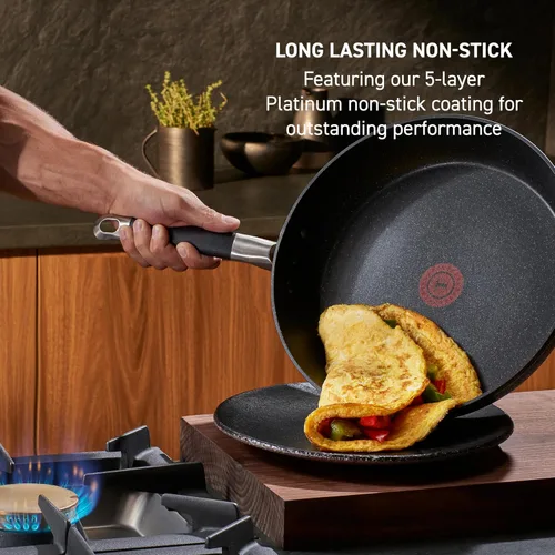 Miniatura 4 de T-fal Stone Force Platinum - Juego de utensilios de cocina antiadherentes de 12 piezas, apto para horno y parrilla hasta 400°F, juego de cocina