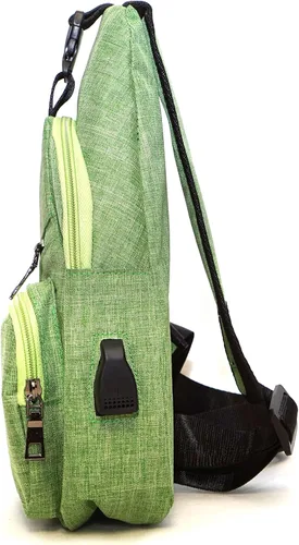 Miniatura 93 de Nupouch Mochila cruzada antirrobo, carga USB, mochila ligera para viajes, senderismo, todos los días